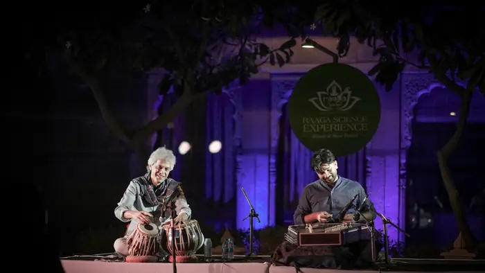 Courtyard concert at the festival